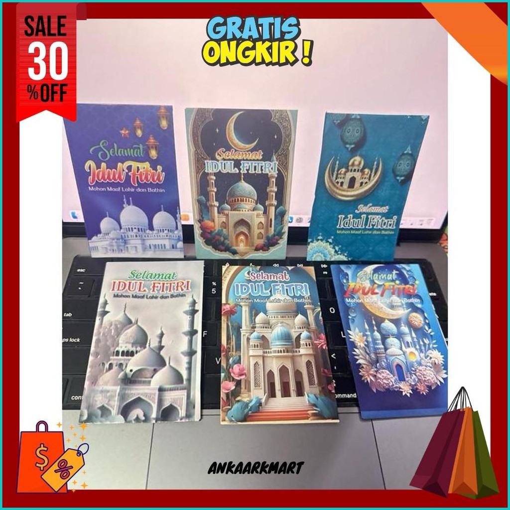 

100Pcs Amplop Lebaran Idul Fitri Karakter Lucu Isi Amplop Mini Grosir Original Produk