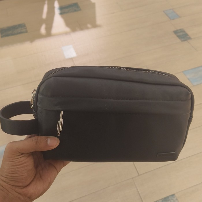 Pouch bag Pull and Bear Clutch Pria Original Hitam