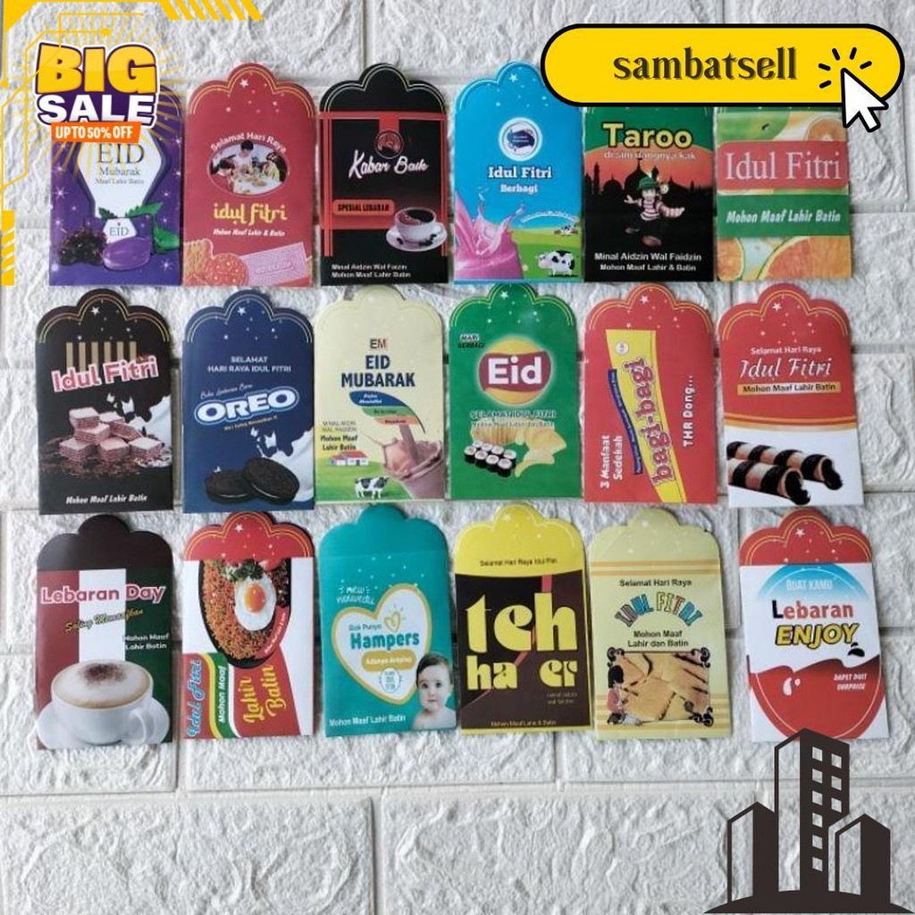

Amplop Lebaran Motif Snack Motif Atm Viral Angpau Idul Fitri Termurah Banget