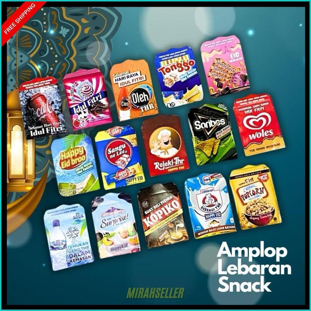 

[Ready Stock] Amplo Lebaran Motif Snack Muslim Viral | Amplop Lebaran 2025 Terlaris
