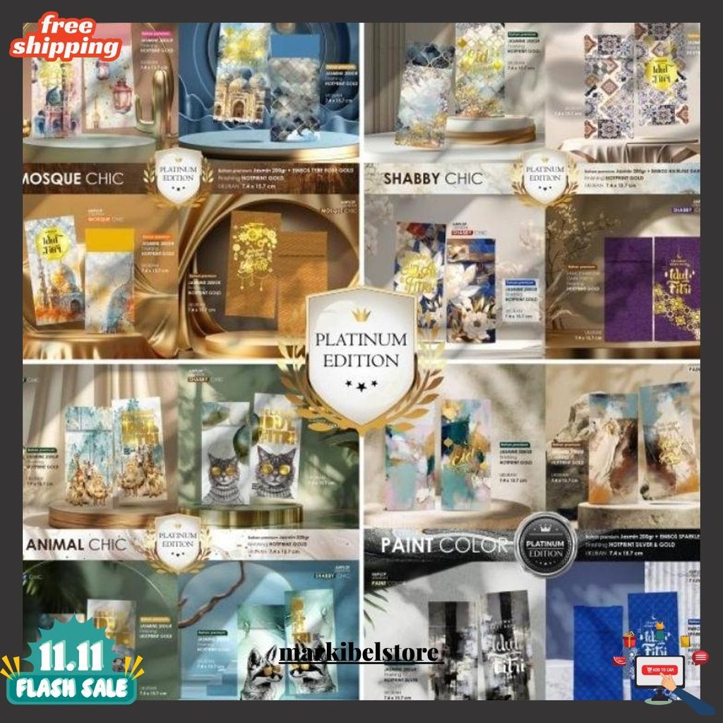 

Amplop Lebaran Platinum | 4 Motif Isi 40Pcs (Sesuai Tema)| Tema Shabby Chic | Tema Paint Color Original Produk