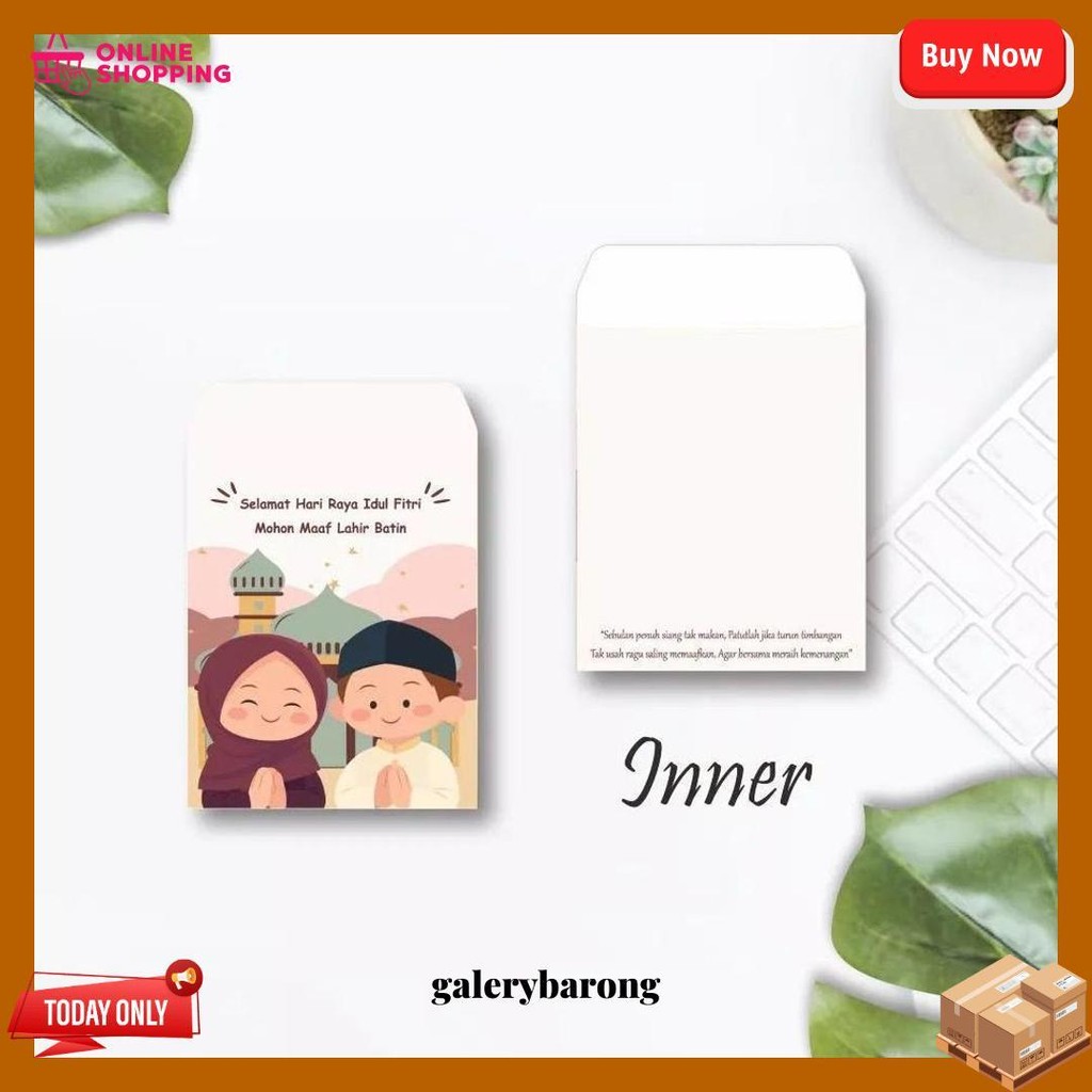 

( Isi 10 ) Amplop Lebaran Idul Fitri 1 Pack Isi 10 Lembar / Amplop Lebaran Murah Kecil Gratis Ongkir