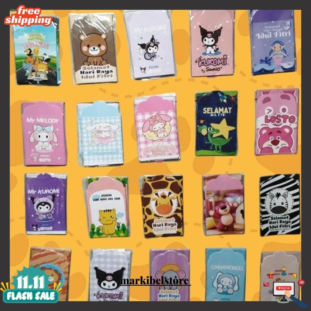 

Amplop Lebaran Kuromi Labubu Siap Pakai Medium 1Pack Original Produk