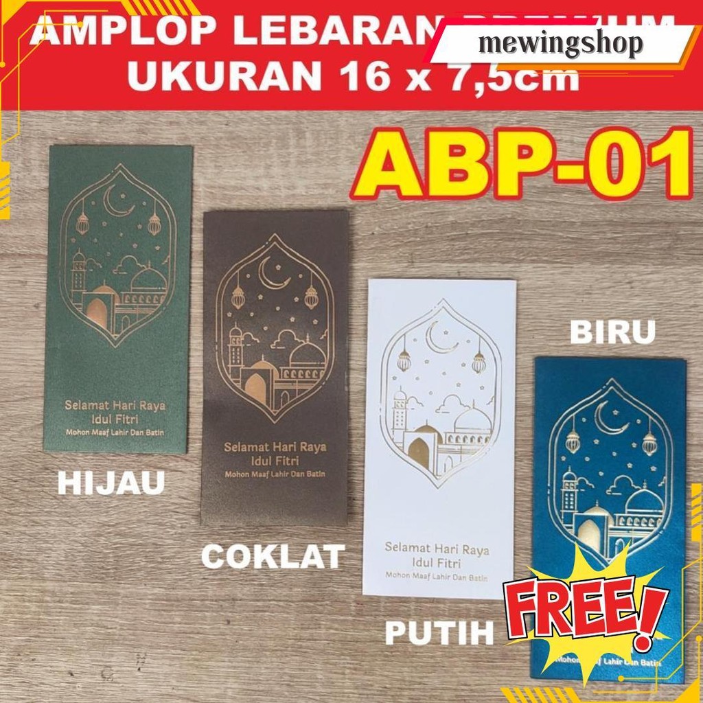 

Amplop Lebaran Idul Fitri Premium Hotprint Ukuran Besar Bisa Cod