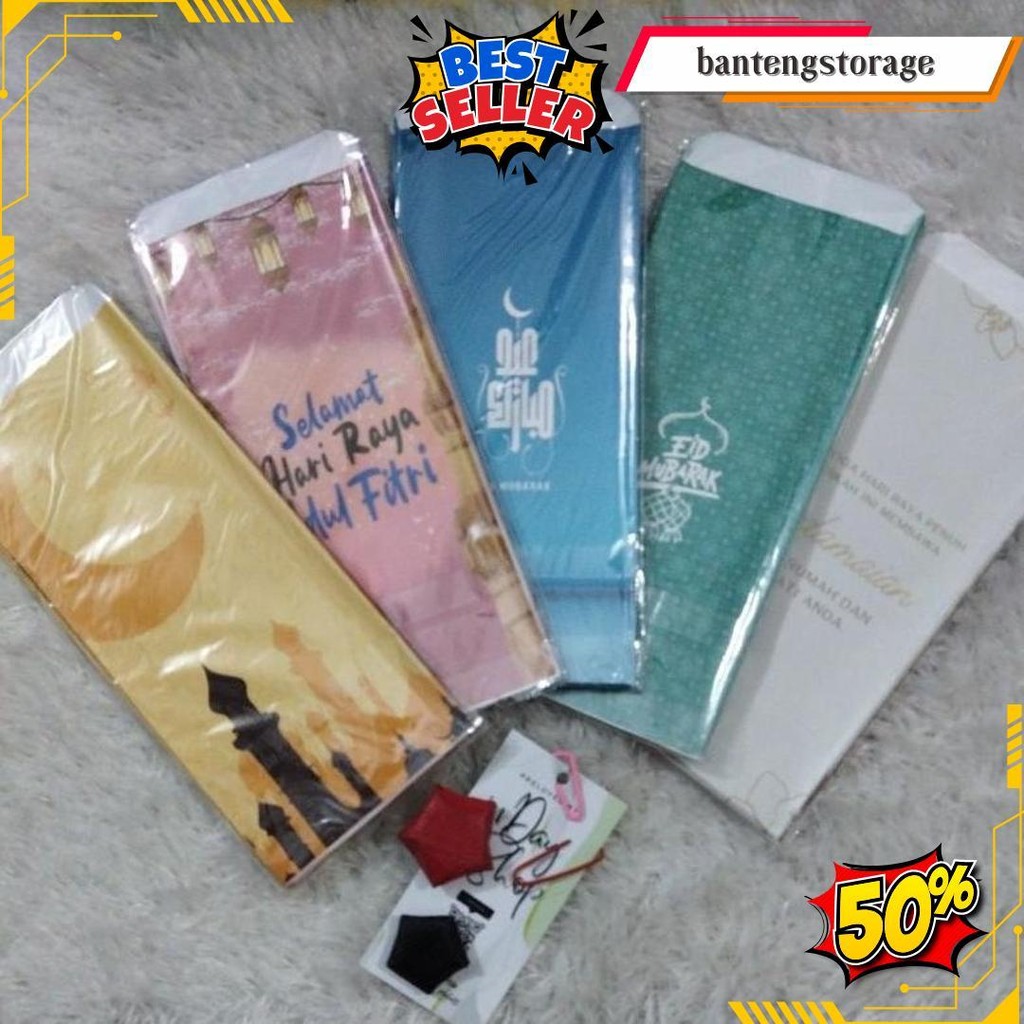 

(10Pcs) Amplop Lebaran 7X16Cm | Inday Shop Cod