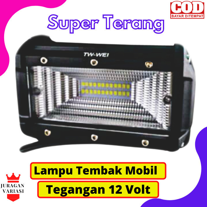 Lampu Led Tembak Sorot Kabut Mobil Truk Truck Tw Wei 24 Mata 12 Volt