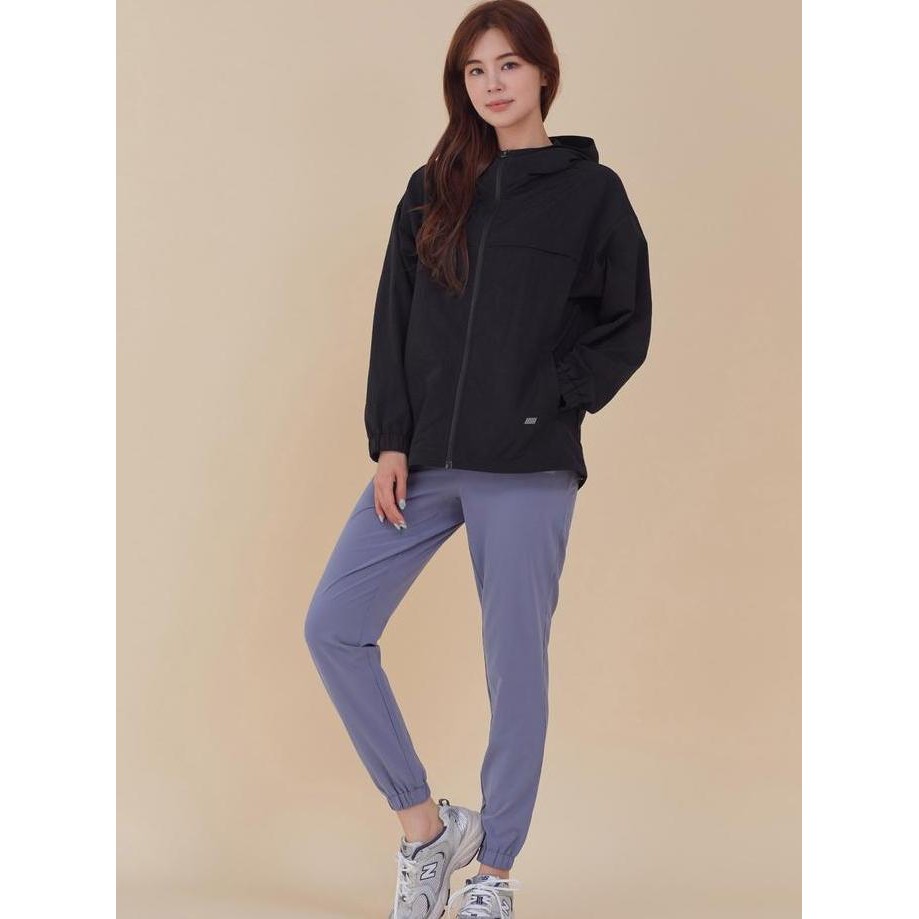 Grosir [Minne] Stl Flap Hoodie Match Up Woven / Jaket Stl Hoodie Wanita