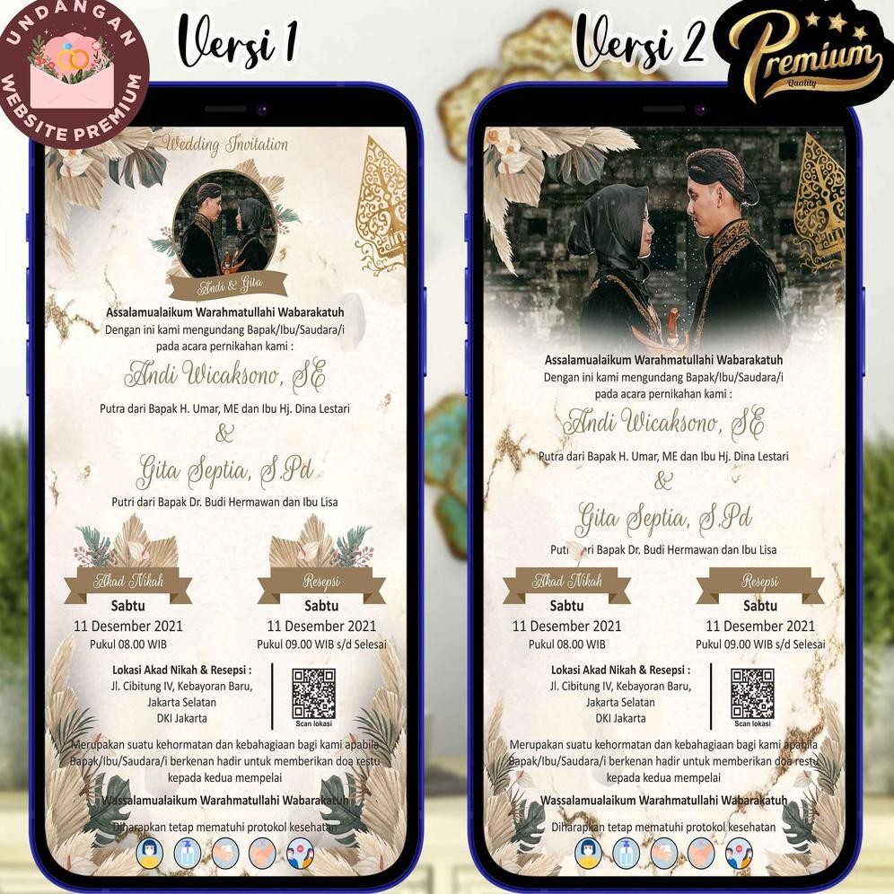 Undangan Nikah Digital Gambar Jawa JPG/JPEG | G01