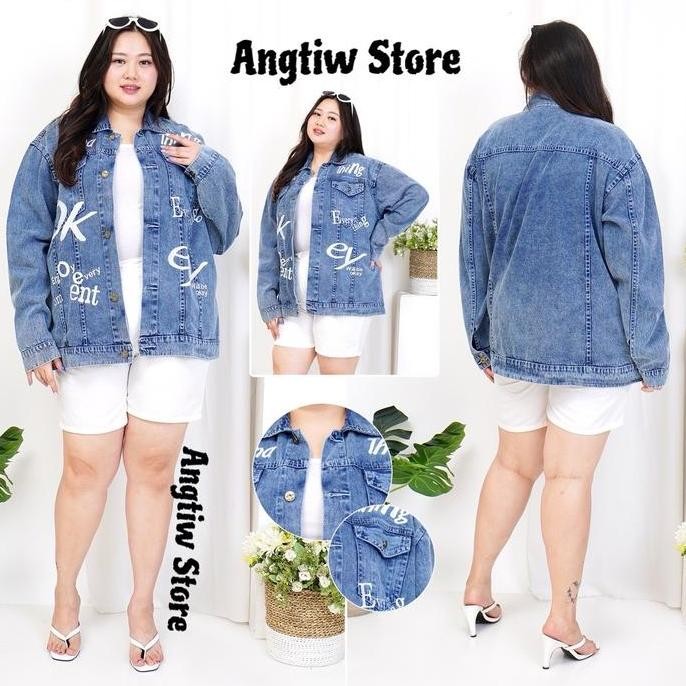 Promo Angtiw - Jaket Jeans Okey Cewek Cowok