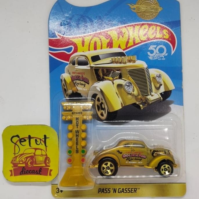 HOT WHEELS HOTWHEELS PASS N GASSER GOLD GOLDEN AGE