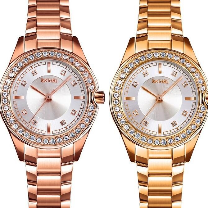 Jam Tangan Wanita Mei 1534 Analog Tainle Teel Jam Tangan Analog Mei