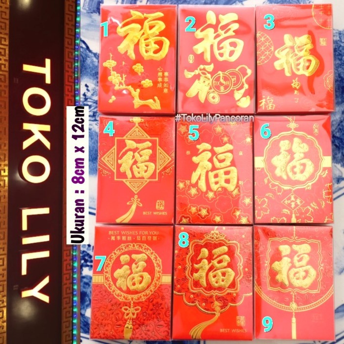 

Angpao Fuk Box Mica Sedang / Angpao Imlek Fu Box / Amplop Imlek Fook
