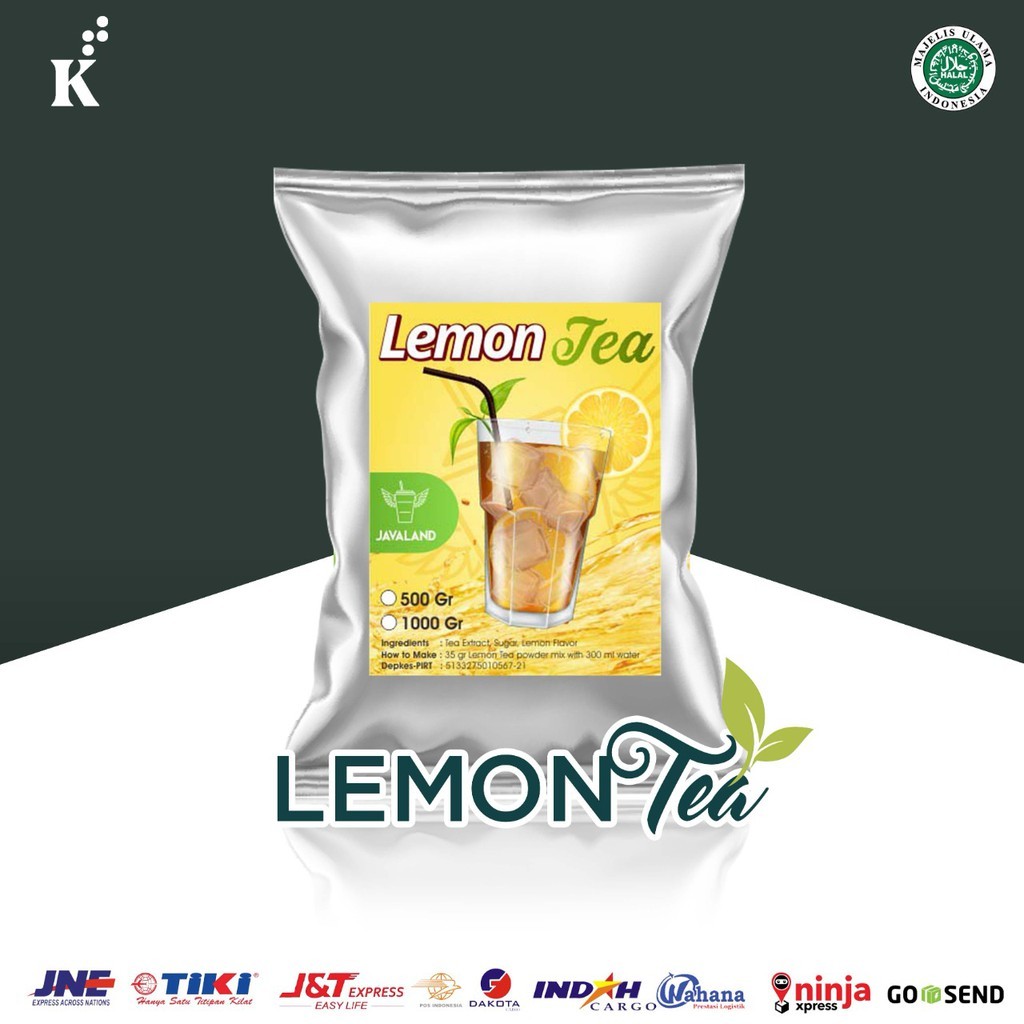 

Javaland Bubuk Minuman Rasa Lemon Tea / Teh Lemon 1Kg - Regular Plain | Es Teh | Bubble Powder Drink Boba