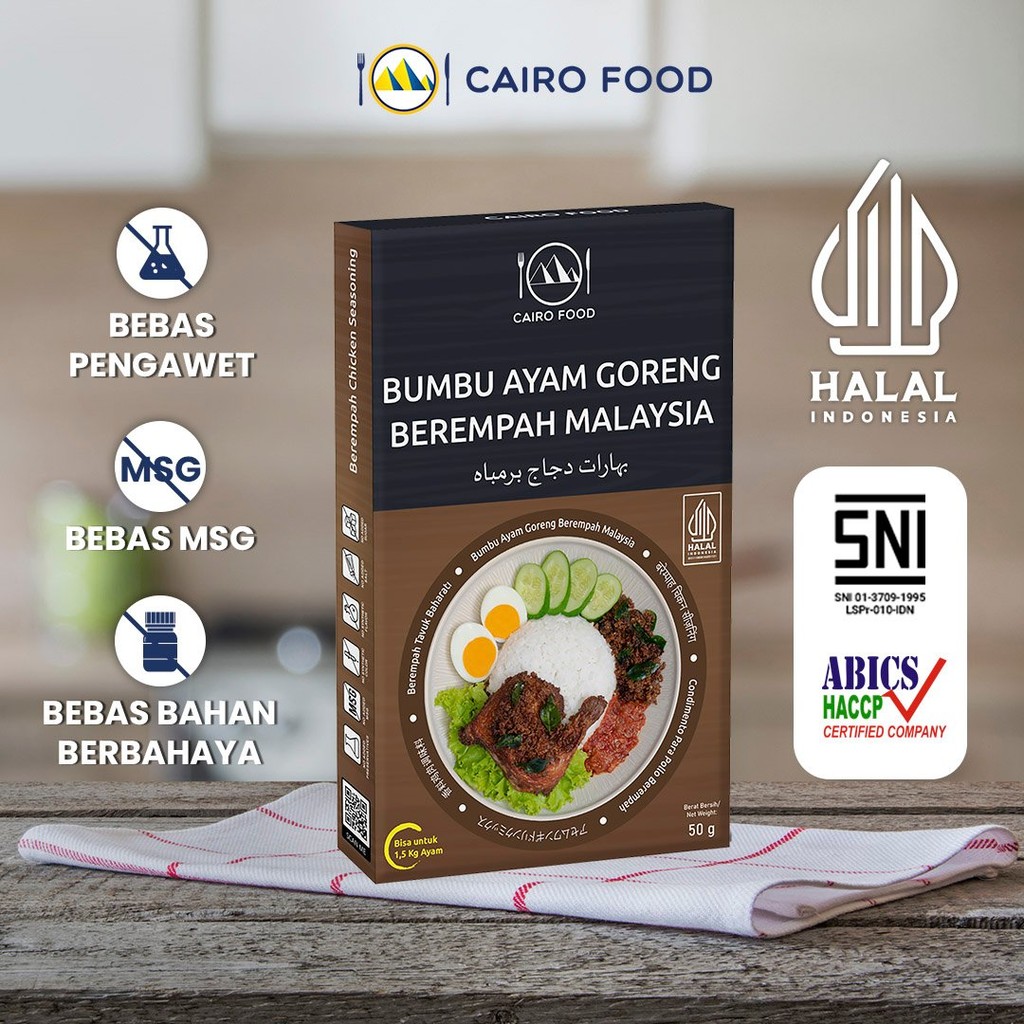 

Bumbu Ayam Goreng Berempah Malaysia Non MSG - Cairo Food