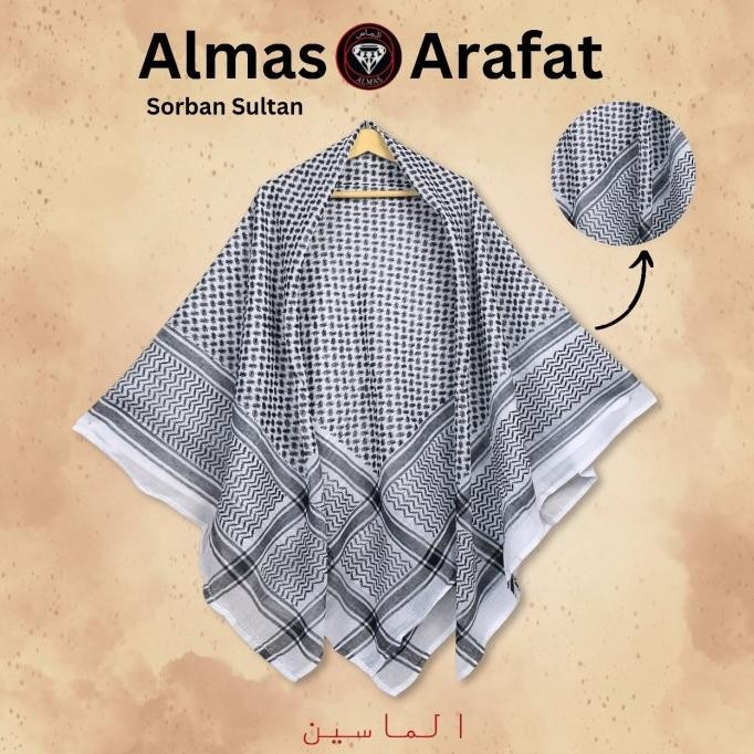 Sorban Saudi Almas Super segi empat sorban premium NHS