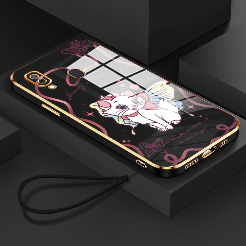 Casing Hp Untuk Samsung Galaxy A20 A30 M10s A20s A21s Case Casing hitam imut Kesing kucing Softcase 