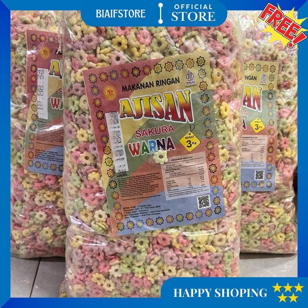 

Snack Bunga Sakura Ribut 1 Ball Isi 3 Kg D Sale