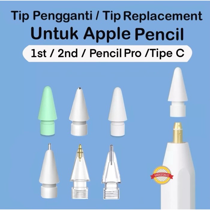 

PROMO! Replacement Nib Tip Apple Pencil Gen 1 dan 2 Nib Tip Pengganti