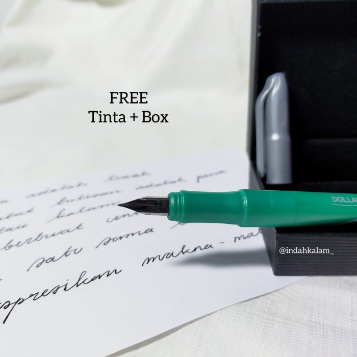 

[LANGKA] Fountain Dollar Student Pen Set Box Nib Pulpen Kitab Kaligraf