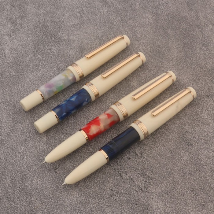 

1pc JinHao 82 Fountain Pen Acrylic Milky Way MINI Pen Spin Hooded Nib Business Stationery Office