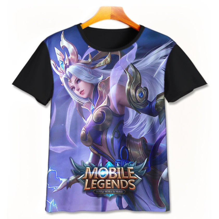Baju Kaos Anak 3D Mobile Legends ML - Selena Pakaian Anak Laki - Laki Perempuan Kaos ML Premium  Usi