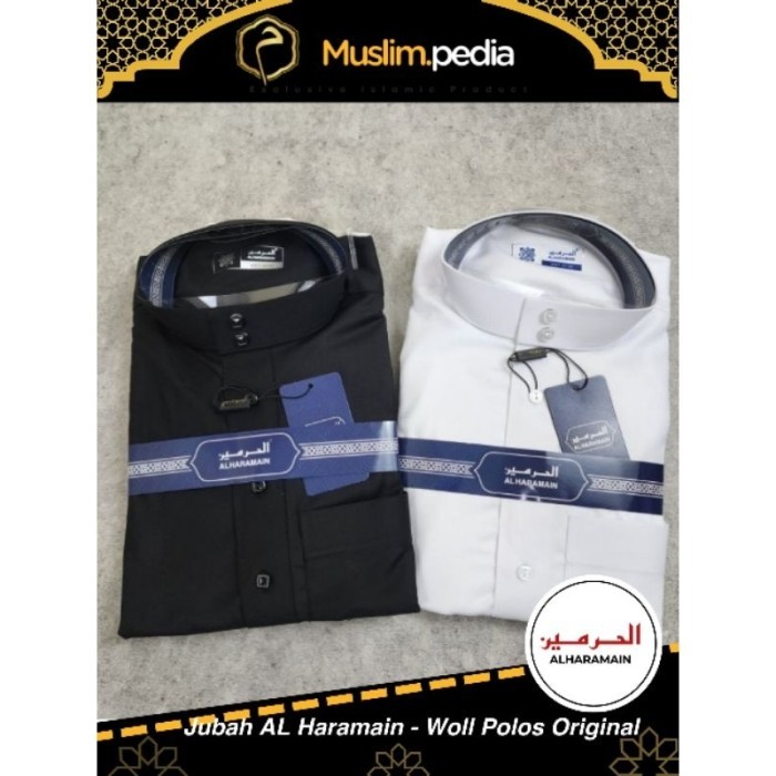 Gamis Muslim Jubah pria alharamain woll reguler