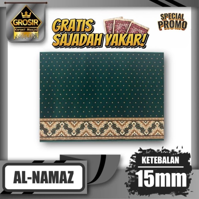 Karpet Masjid Al Namaz Tebal 15mm Meteran / Karpet Sajadah