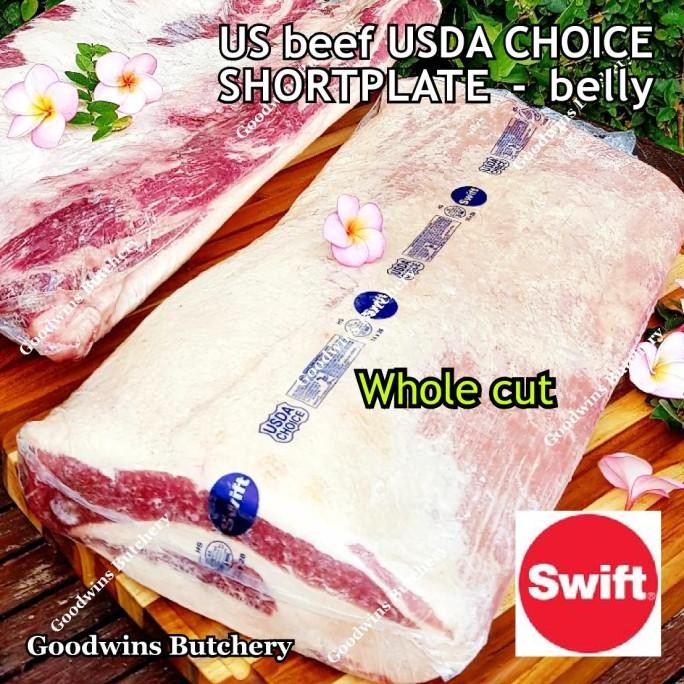 

7kg beef short plate frozen WHOLE CUT / UTUH - SWIFT US imported alum