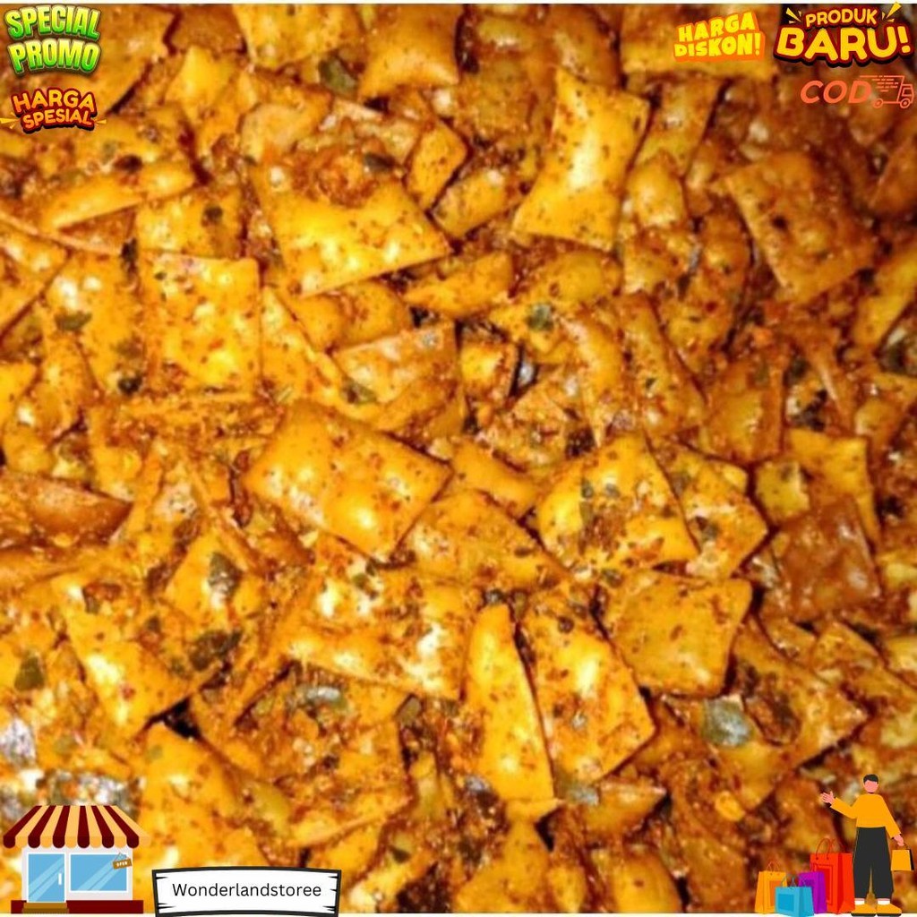 

1 Kg Kulit Pangsit Pedas Daun Jeruk/Pangsit Goreng/Kulit Pangsit Termurah/Terlaris/Bisa Cod D Gratis Ongkir