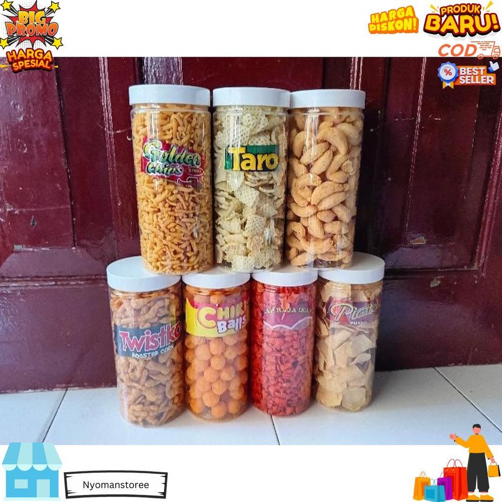 

Snack Branded Chiki Edisi Toples Tebal 1300Ml Hari Raya Lebaran Hampers D Termurah