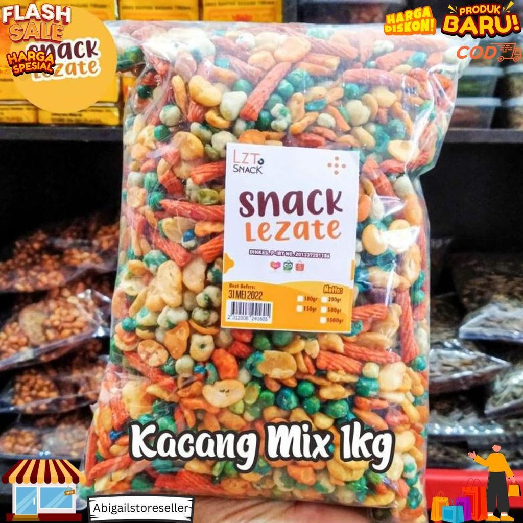 

(Berat 1 Kg) Kacang Campur / Kacang Mix / Kacang Campur Jaipong / Kacang 1 Kg D Terlaris