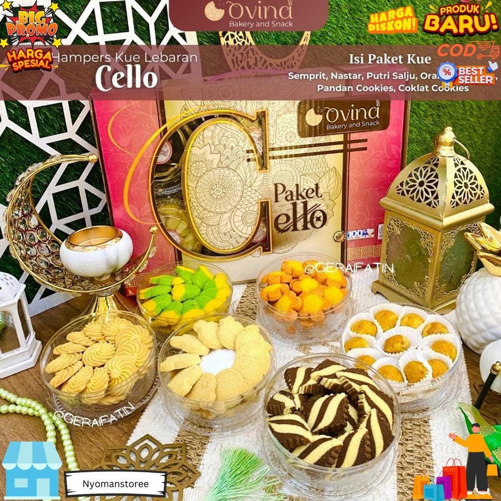 

Paket Kue Kering Intan Sari Paket Premium Isi 6 Toples Parsel Idul Fitri 2025 / Paket Kue Kering D Sale