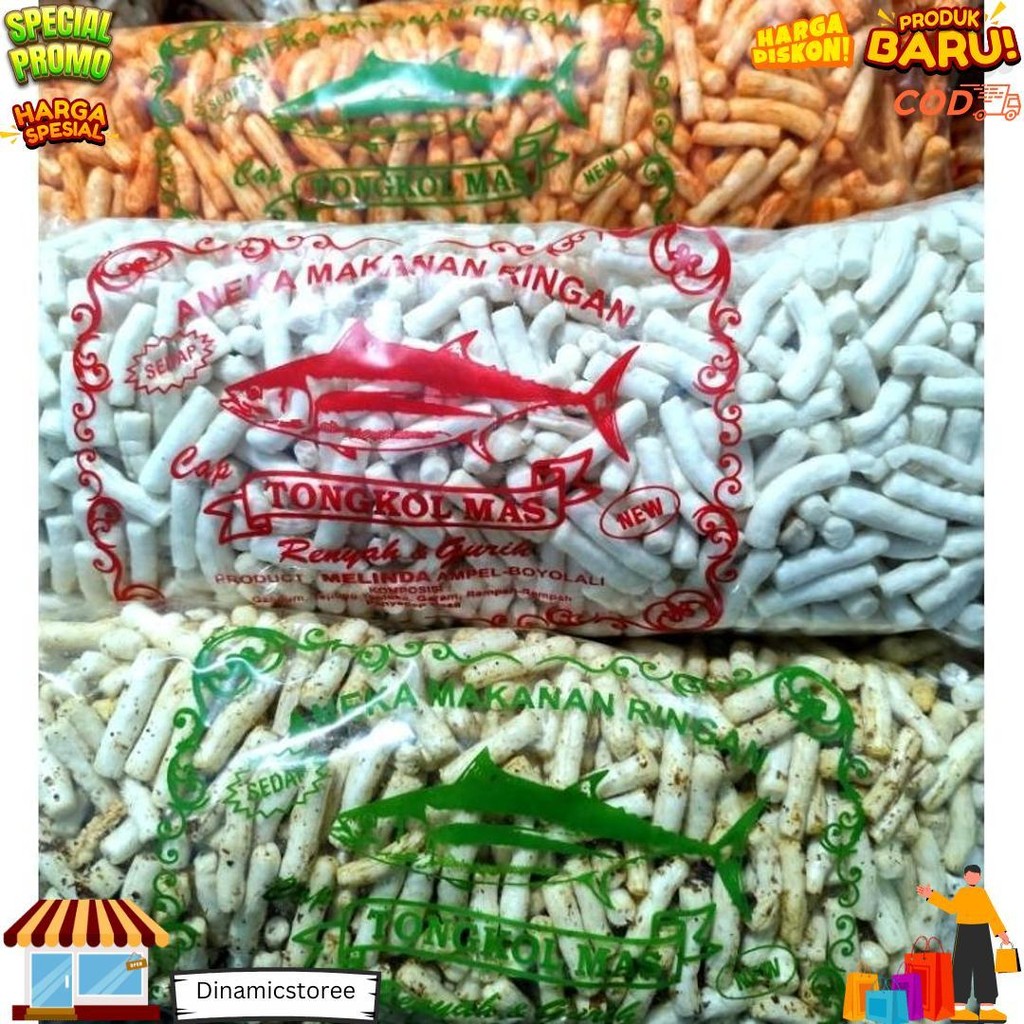 

Kerupuk Serba 500 Gram Ikan Tongkol/Kerupuk Tahu/Kerupuk Manggar D Cod