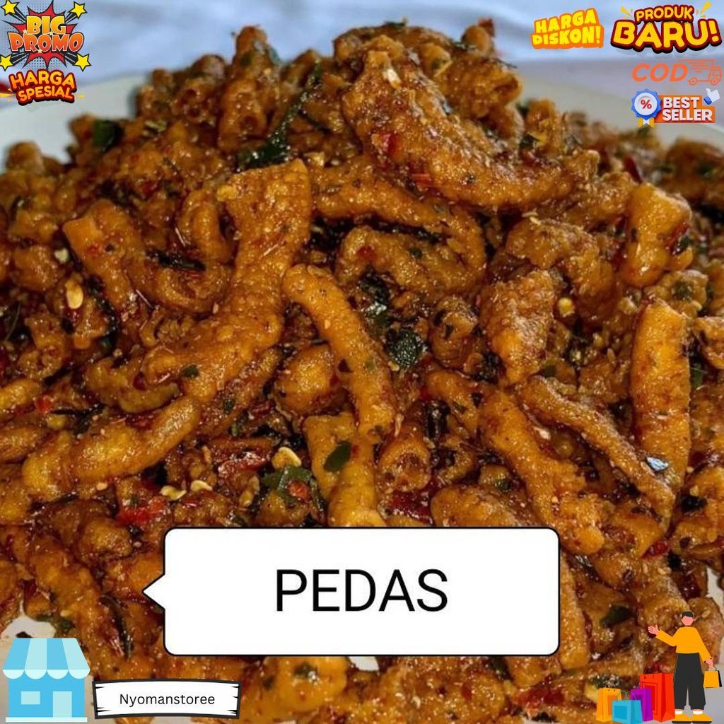 

Usus Krispi / Kripik Usus 250 Gram / 250Gram Usus Crispy Bumbu Pedas Daun Jeruk D Gratis Ongkir