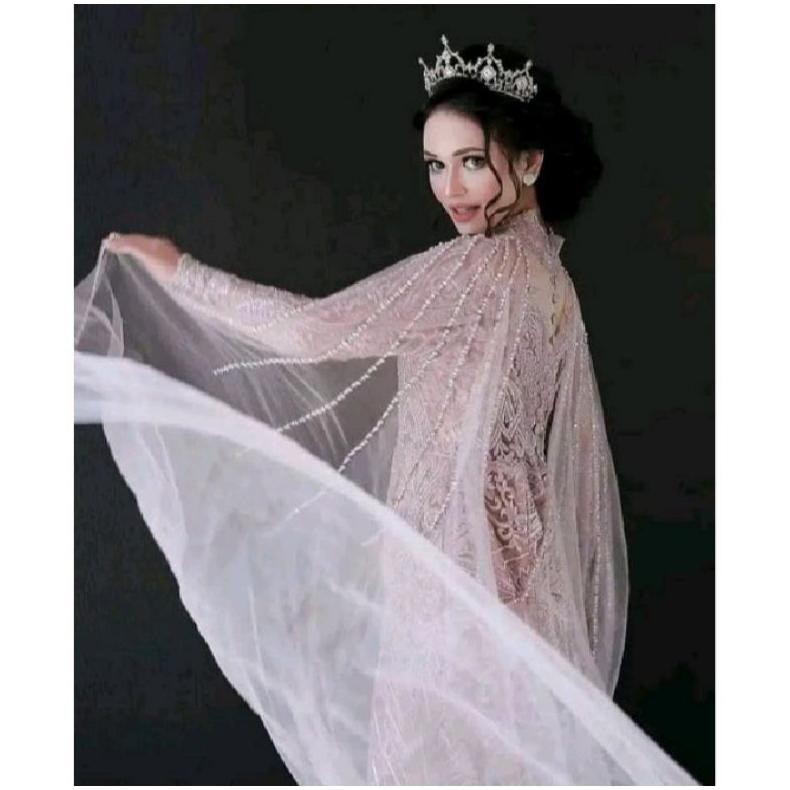 Slayer Jubah Gaun Pengantin Mix Diamond Mutiara Payet | Rumaisya