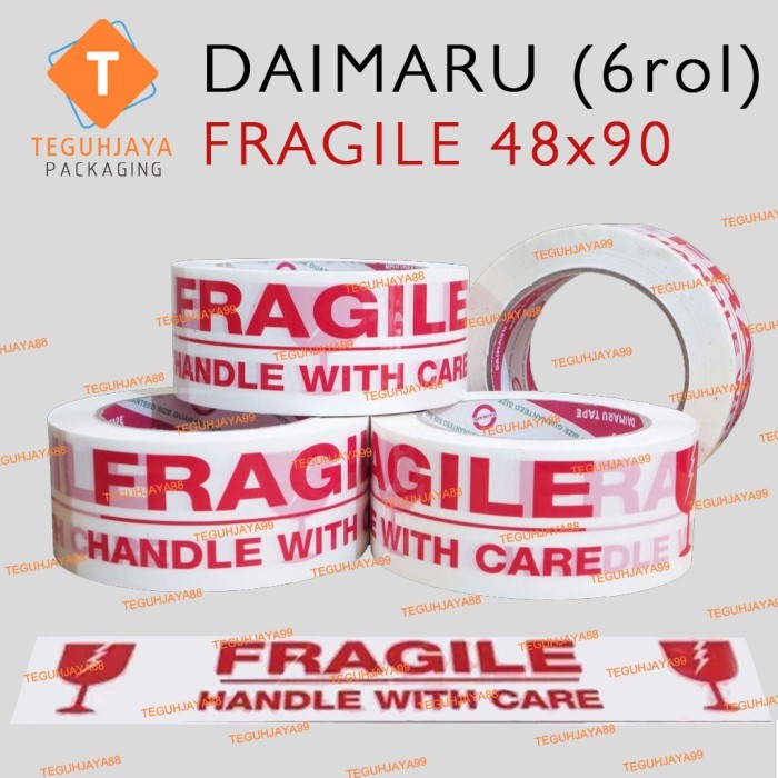 

Lakban / Isolasi / Selotip Fragile Daimaru 48mm x 90