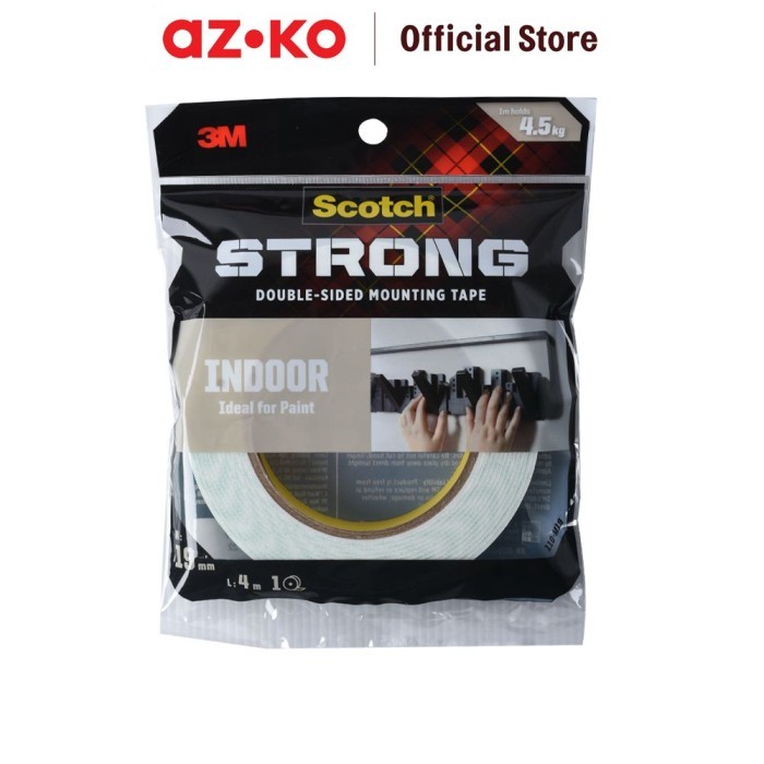 

AZKO Scotch 3m Mounting Tape Strong Interior 19 Mm X 4 Mtr
