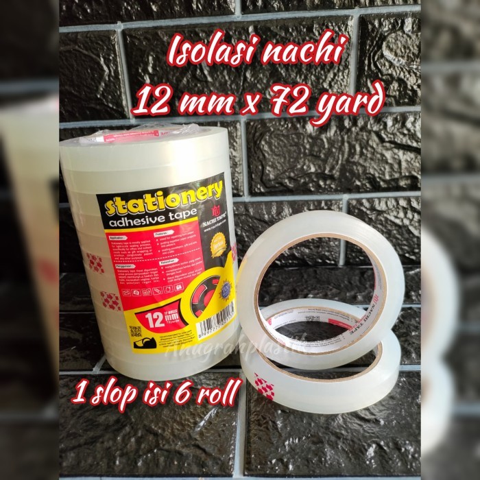 

Isolasi kecil / Stationery tape NACHI 12 mm x 72 yard