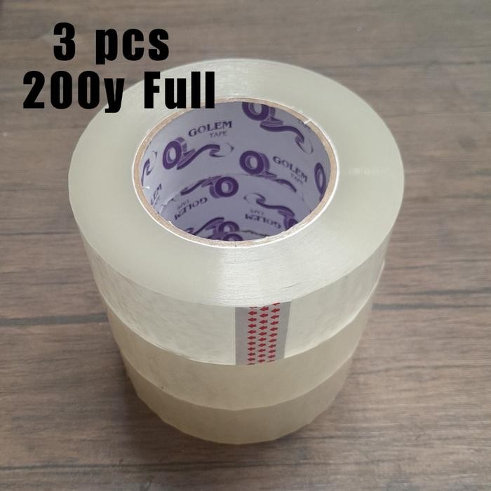 

(3pcs) Lakban GOLEM tape 48mm 200yard Full