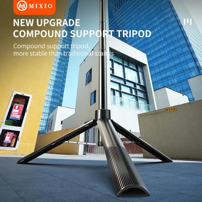 Mixio A61L 170Cm Tongsis Bluetooth Remote Selfie Stick Tripod