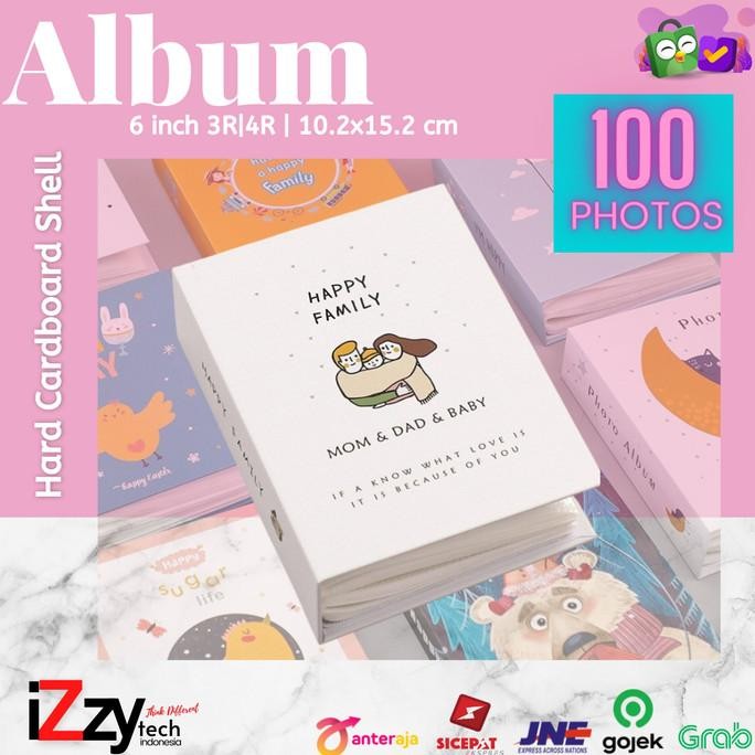 ALBUM FOTO PHOTO BABY WEDDING FAMILY 3R 4R 6 INCH 100 POCKETS SLOT