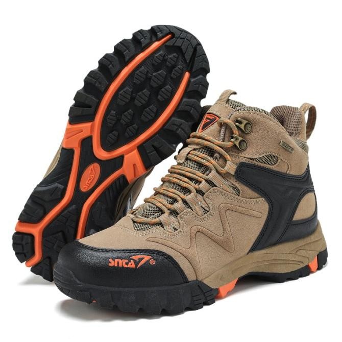 Sepatu Gunung SNTA 496 Beigebrown Boot Hiking / Trekking / Outdoor Terlaris
