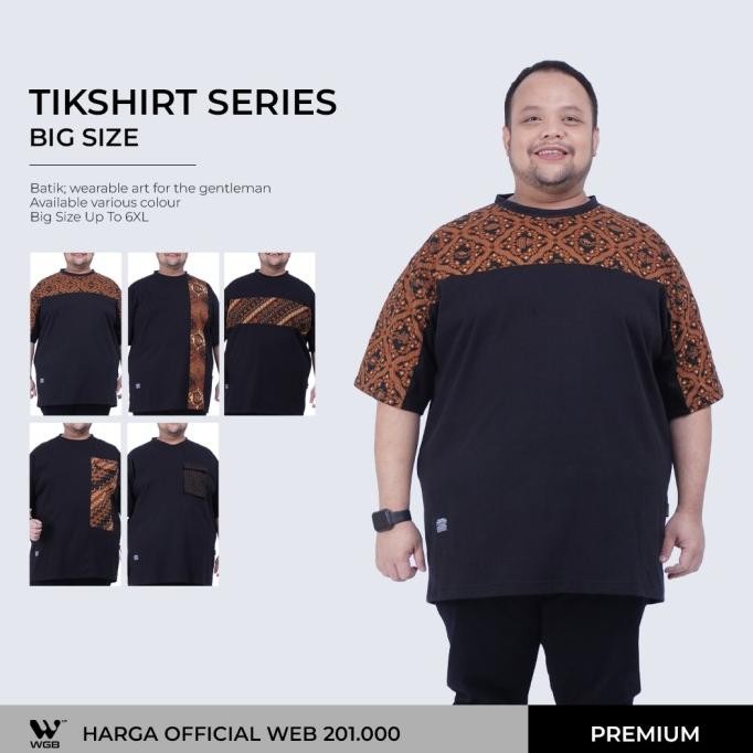 WGB Kaos Batik Tikshirt Series Pria Big Size Ukuran Jumbo XXL XXXL Terlaris