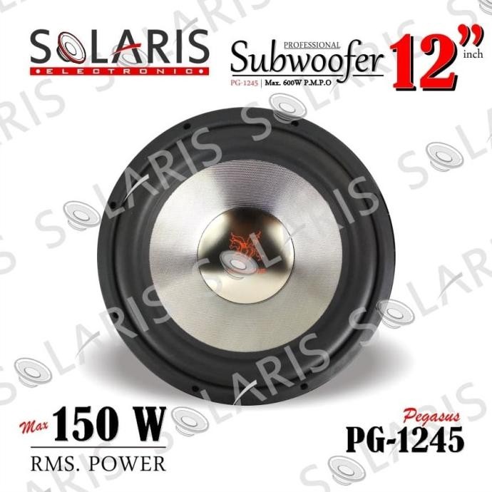 SUBWOOFER 12 Inch 150 Watt RMS DOUBLE COIL Pegasus PG-1245 Terlaris