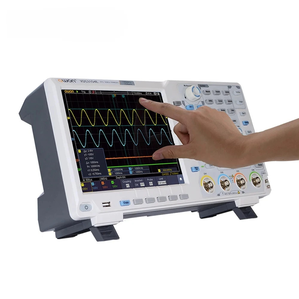 TOKOBATAKL XDS3064E 4CH 60MHz Bandwidth 1GS/s 8 bits 8" inch Touchscreen RS232 CAN Bus Decording 40M