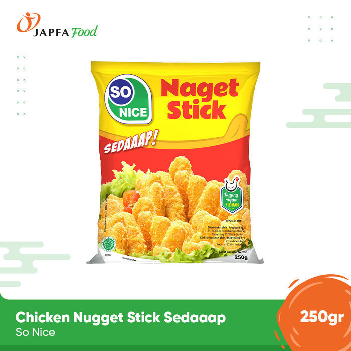 

So Nice Chicken Nugget Stick Sedaaap 250gr