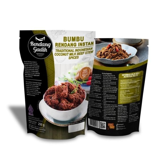 

Bumbu Rendang Instan - Rendang Gadih Serbaguna masakan enak