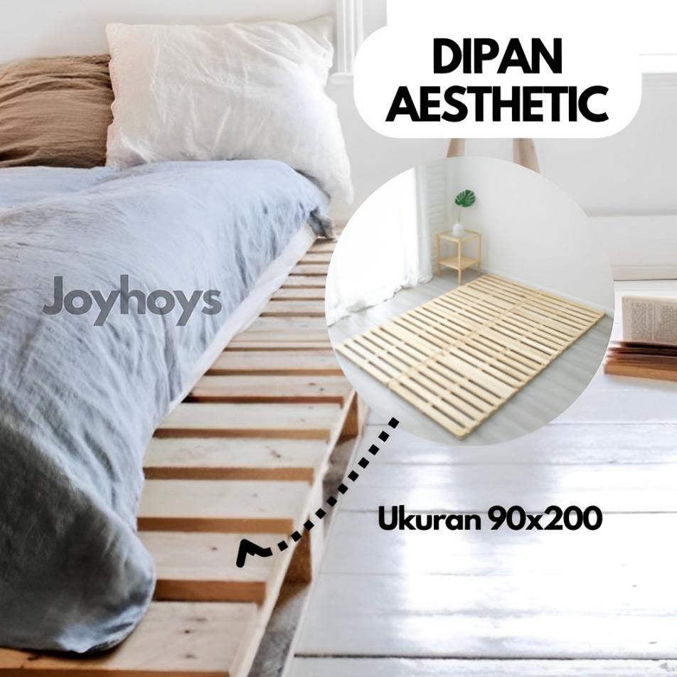 fgs-3 DIPAN KASUR 90X200 MINIMALIS TEMPAT TIDUR BONGKAR PASANG ALAS KAYU LESEHAN JEPANG KOREA AESTHE