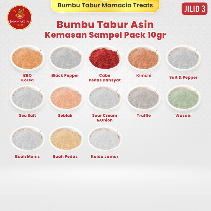 

TERBATAS (SAMPEL PACK 10gr) Bumbu Tabur Premium Bubuk Tabur Bumbu Keripik III