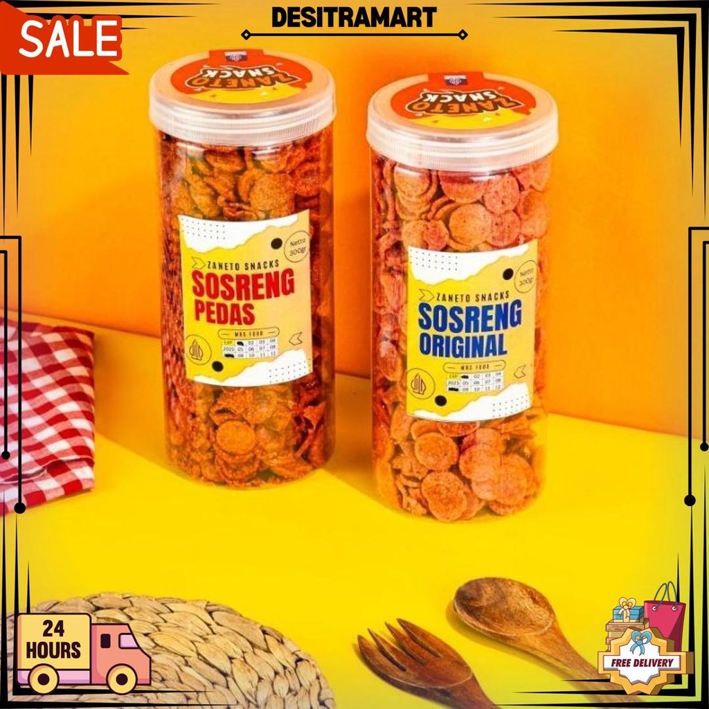 

Zaneto Sosis Goreng 1000Gr Cemilan Gurih Pedas Lezat Crispy Toples Eksklusif Halal Mui Termurah D Terlaris